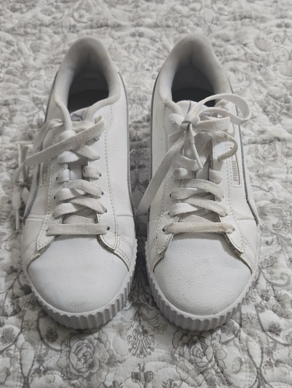 Puma Women’s White Lace-Up Sneakers